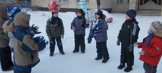 Зимние игры с детьми на улице